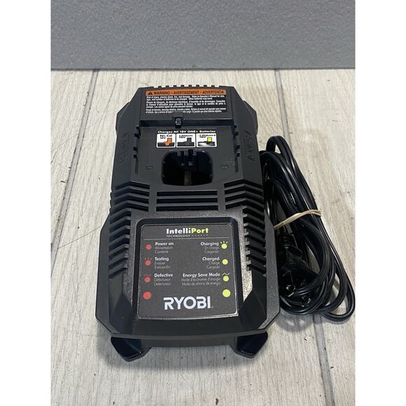 Ryobi IntelliPort Battery Charger P118 4 1/2" WORKS 18V Power Supply 14185027 - Picture 1 of 5